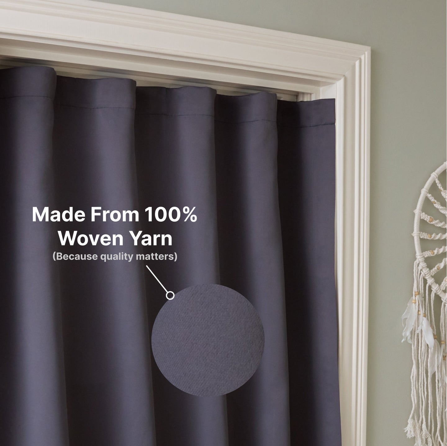 Lime Portable 100% Blackout Curtain